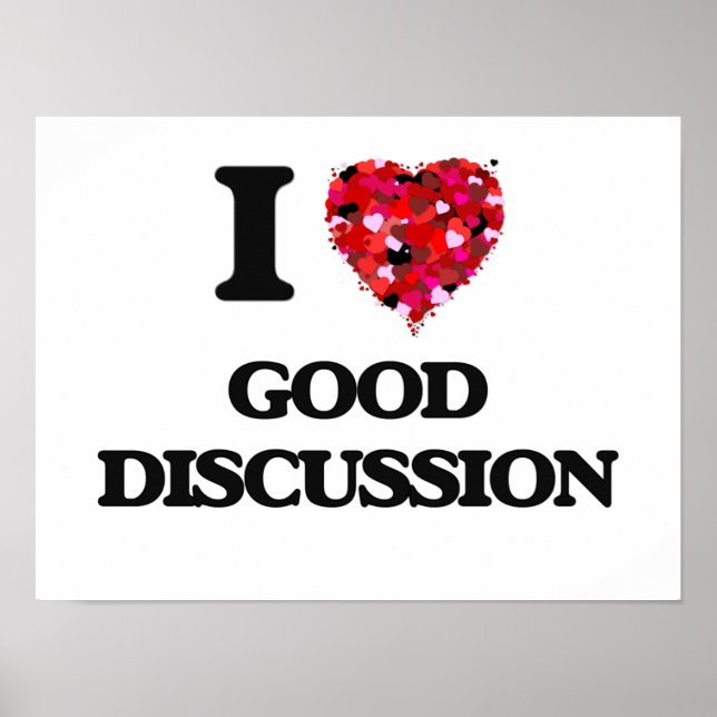 Poster Eu Adoro Uma Boa Discussão (Frente)
