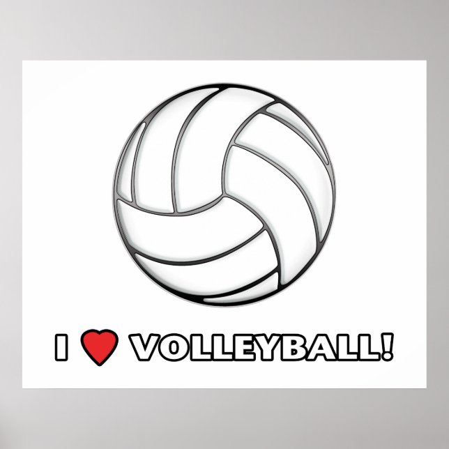 Póster Eu Adoro Voleibol! (Frente)