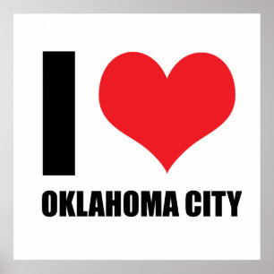 Poster Eu amo a cidade de Oklahoma