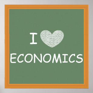 Póster Eu amo a economia