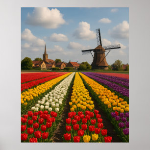 Poster Eu amo a Holanda