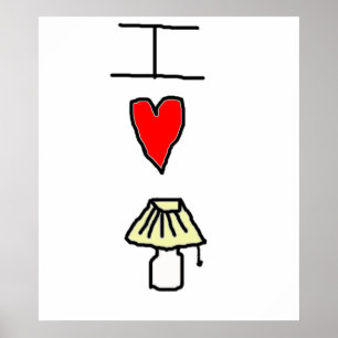 Póster Eu amo a lâmpada