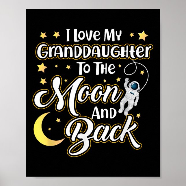 Poster Eu Amo A Minha neta À Lua E Volto Engraçado (Frente)