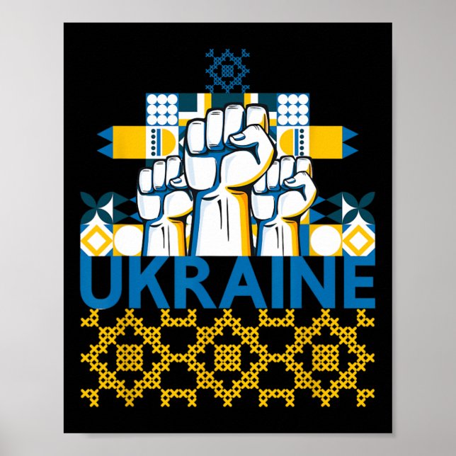 Poster Eu amo a Ucrânia  (Frente)