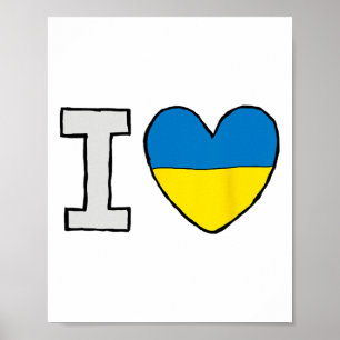 Poster Eu Amo a Ucrânia 