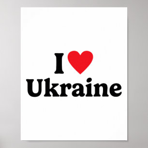Poster Eu Amo a Ucrânia 1 