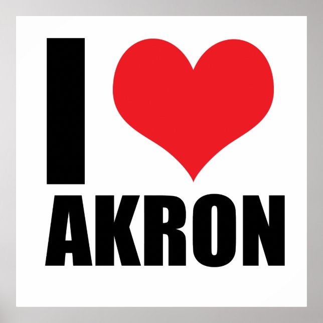 Poster Eu amo Akron (Frente)