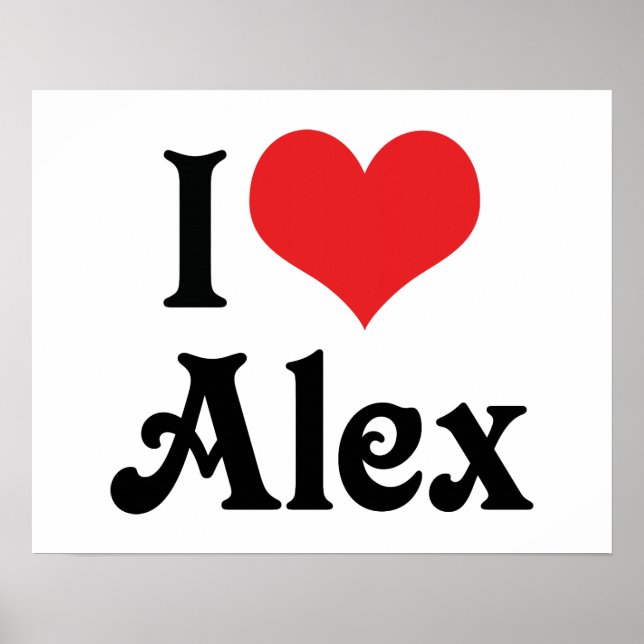 Póster Eu amo Alex (Frente)