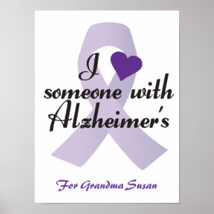 Póster Eu amo alguém com Alzheimers