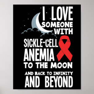 Poster Eu Amo Alguém Com Anemia Célula Falsiforme