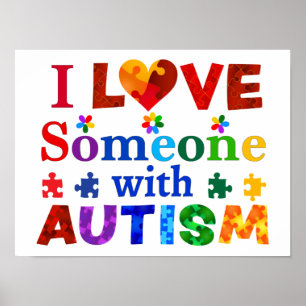 Poster Eu amo alguém com AUTISM