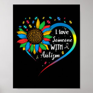 Poster Eu Amo Alguém Com Autismo Sensibilização Autista S