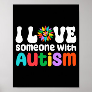 Poster Eu Amo Alguém Com Consciência do Autismo Mãe de Au