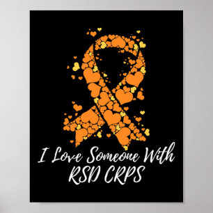 Poster Eu Amo Alguém Com Sensibilização Do Rsd Crps