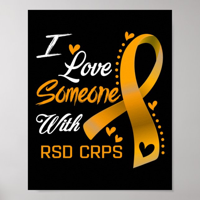 Poster Eu Amo Alguém Com Sensibilização Do Rsd Crps 1 (Frente)