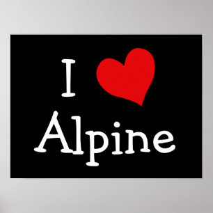 Póster Eu amo alpino