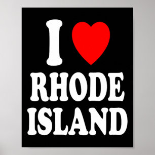 Poster Eu Amo (amo) Rhode Island Viagens Turismo Férias