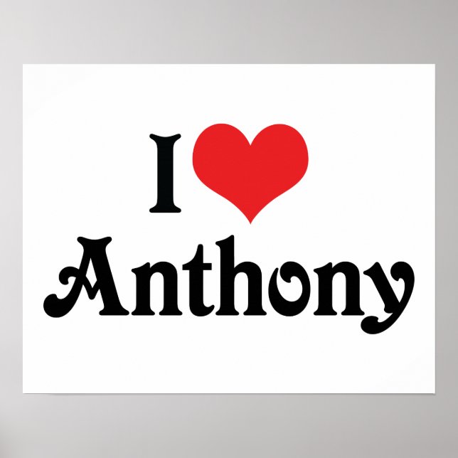 Póster Eu Amo Anthony (Frente)
