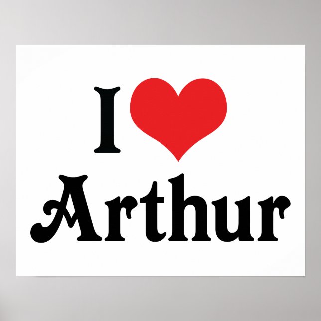 Poster Eu amo Arthur (Frente)