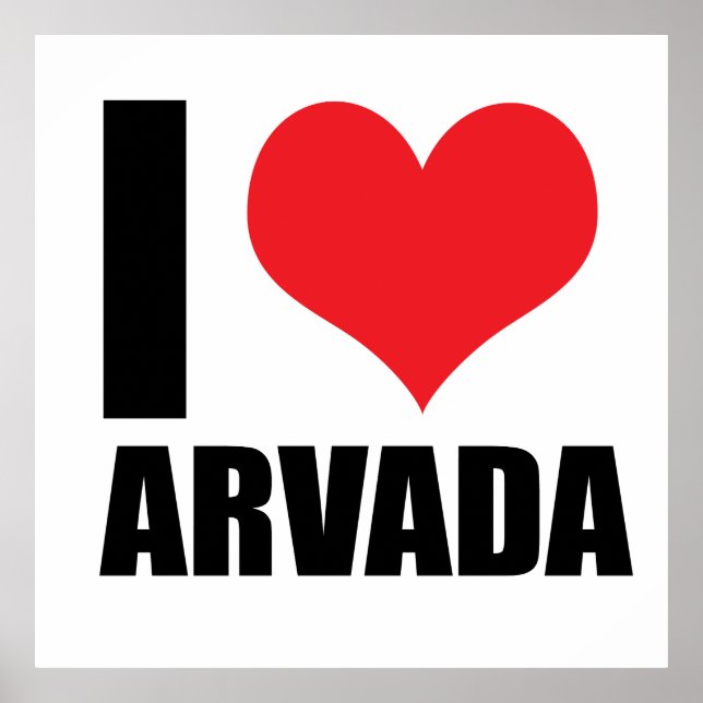 Poster Eu amo Arvada (Frente)