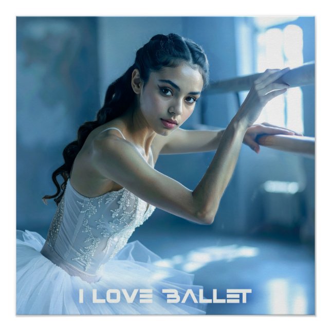 PÓSTER EU AMO BALLET - BALLET & DANÇA (Frente)