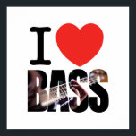 Poster Eu Amo Bass<br><div class="desc">Você ama os rosnados baixos. Você tira um chute das botas e pop. Você vai até as notas baixas enquanto ela sincroniza com o tambor de chute. Adoramos a forma como o baixista se mantém no fundo deitando os baixos, e então indo para o centro das atenções para seu incrível...</div>