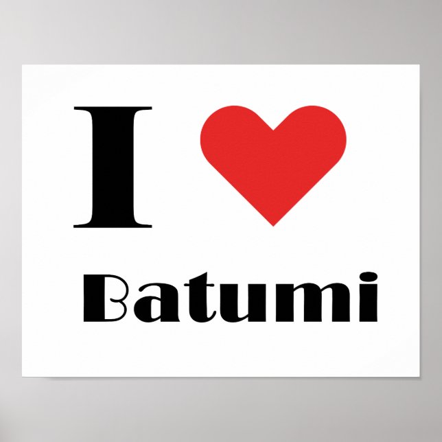 Poster Eu amo Batumi (Frente)
