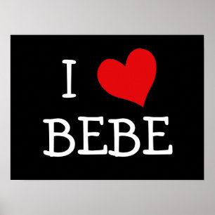 Póster Eu amo Bebe