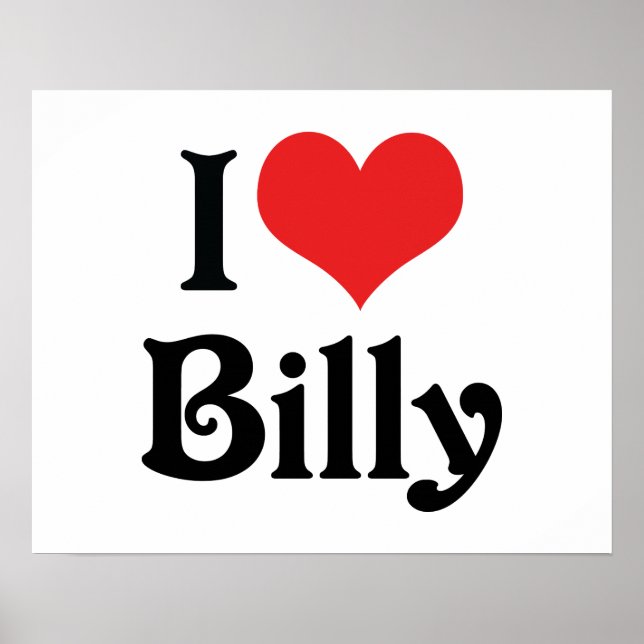 Póster Eu amo Billy (Frente)