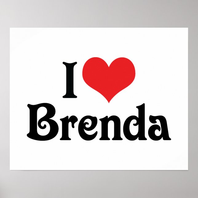 Póster Eu Amo Brenda (Frente)