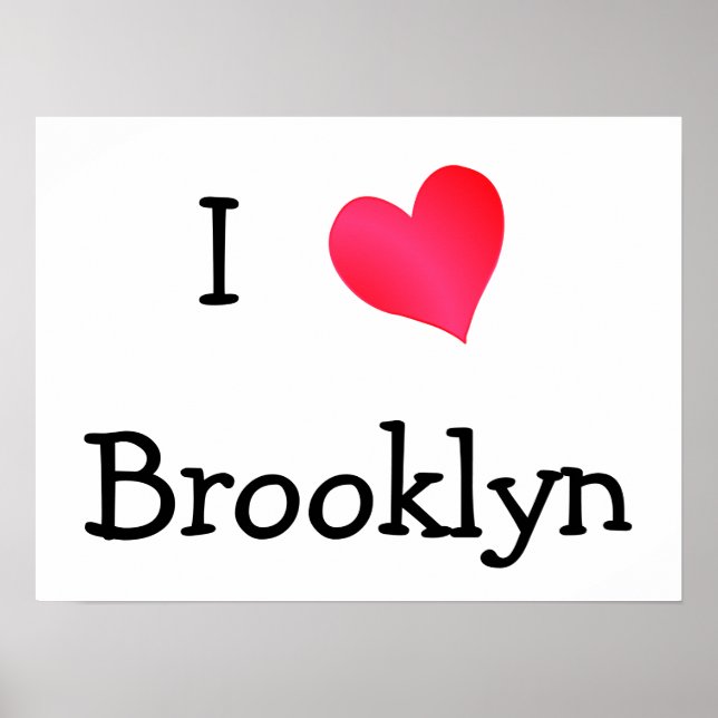 Póster Eu Amo Brooklyn (Frente)