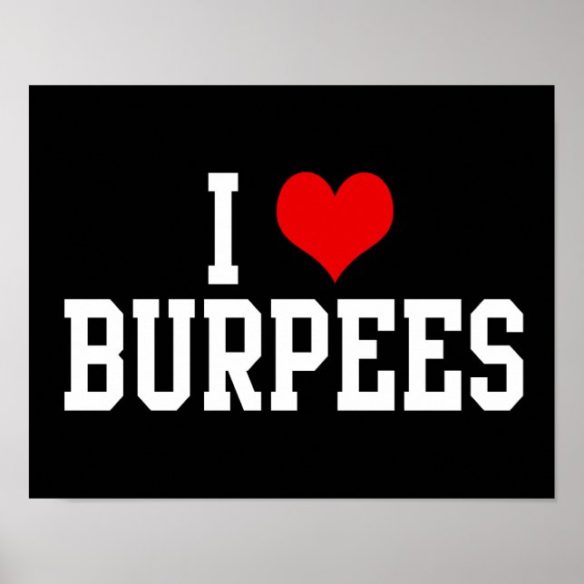 Poster Eu Amo Burpees, Malhação (Frente)
