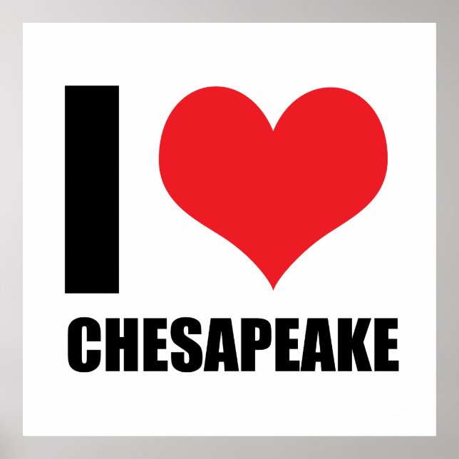 Poster Eu amo Chesapeake (Frente)