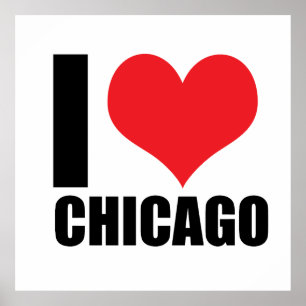 Poster Eu amo Chicago