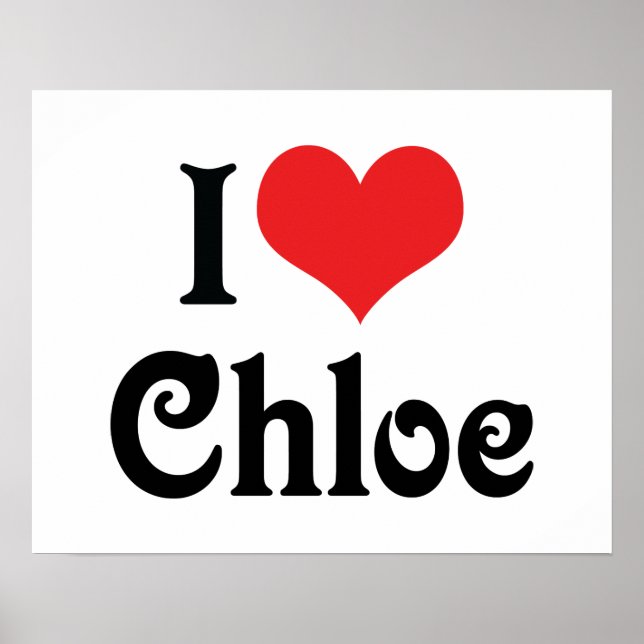 Póster Eu Amo Chloe (Frente)