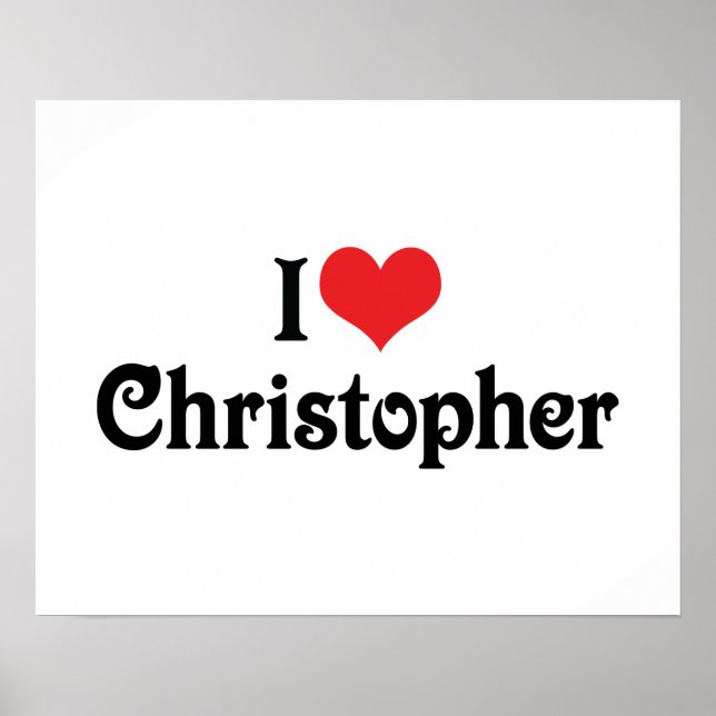 Póster Eu Amo Christopher (Frente)