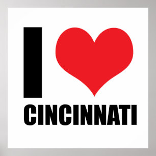 Poster Eu amo Cincinnati