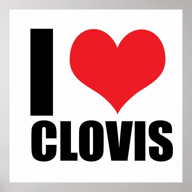 Poster Eu amo Clovis (Frente)