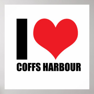 Poster Eu amo Coffs Harbor