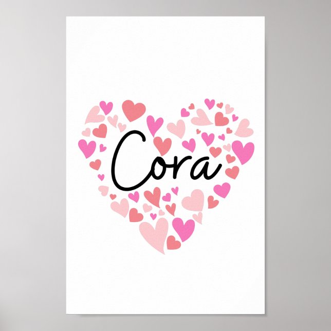 Poster Eu amo Cora (Frente)