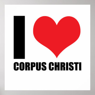 Poster Eu amo Corpus Christi