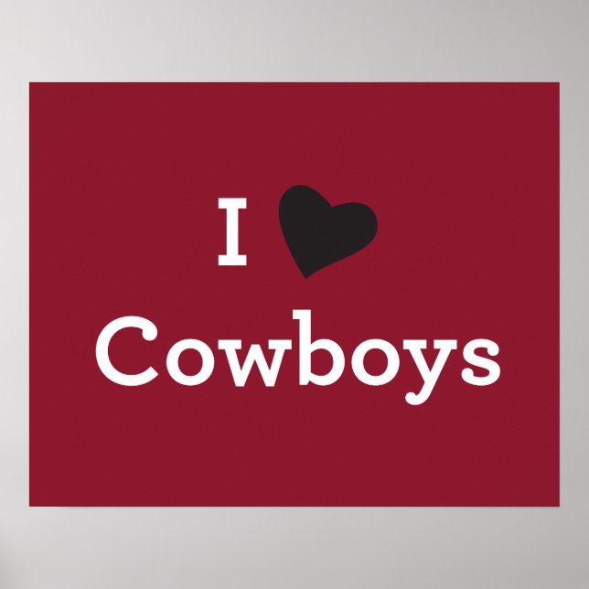 Póster Eu Amo Cowboys (Frente)