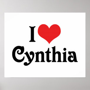 Poster Eu amo Cynthia