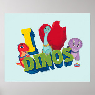 Poster Eu Amo Dinos Dino Ranch