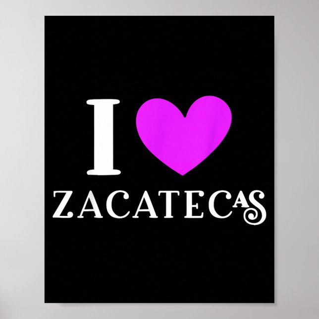 Poster Eu amo férias zacatecas méxico (Frente)