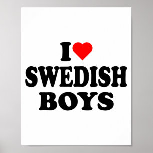 Poster Eu Amo Garotos Suecos Eu Adoro Garotos Suecos Cami
