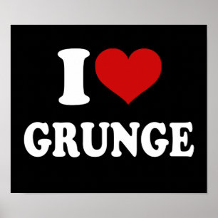 Poster Eu Amo Grunge