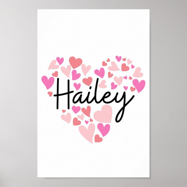 Poster Eu amo Hailey (Frente)