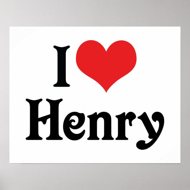 Póster Eu Amo Henry (Frente)