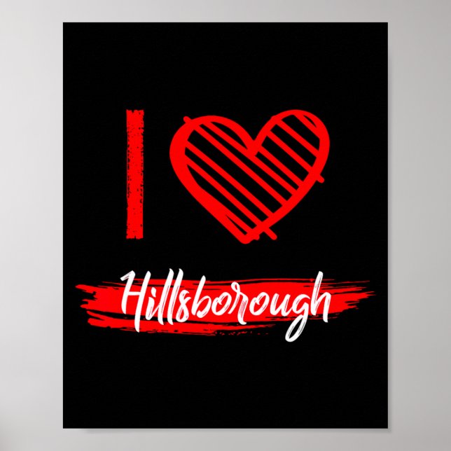 Poster Eu Amo Hillsborough Eu Adoro Hillsborough (Frente)